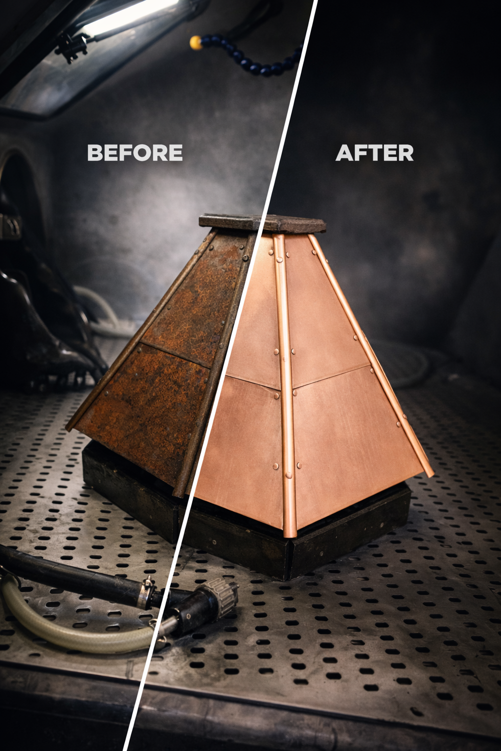 Blast cleaning restoration project 2